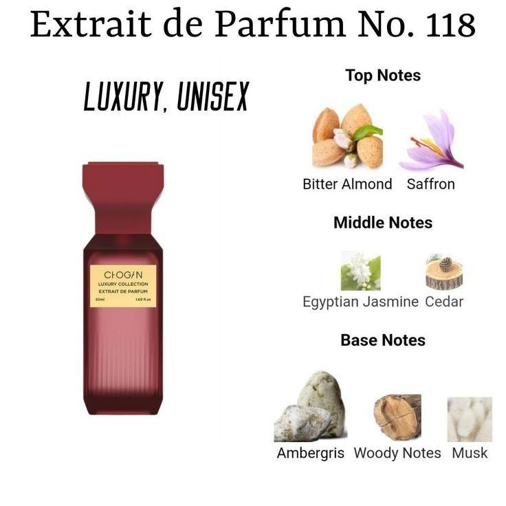 Chogan parfym Unisex Luxury Perfume with 30% essence - 50 ml, KOD:118